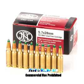 Image of Bulk 5.7x28 Ammo - 500  Rounds of Bulk 27 Grain JHP Ammunition from FN Herstal