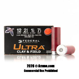 Image of Federal 12 Gauge Ammo - 25 Rounds of 1-1/8 oz. #7-1/2 Shot (Lead) Ammunition