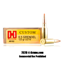 Image of Hornady 6.5 Grendel Ammo - 20 Rounds of 123 Grain SST Ammunition