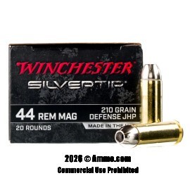 Image of Winchester Silvertip 44 Magnum Ammo - 20 Rounds of 210 Grain JHP Ammunition