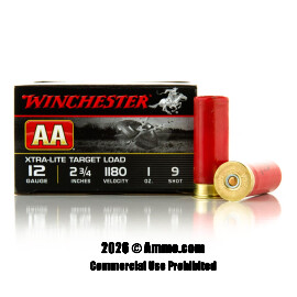 Image of Winchester AA Xtra-Lite 12 Gauge Ammo - 250 Rounds of 1 oz. #9 Shot Ammunition