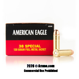 Image of Federal 38 Special Ammo - 50 Rounds of 130 Grain FMJ Ammunition