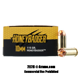 Image of Black Hills Ammunition 10mm Ammo - 20 Rounds of 115 Grain HoneyBadger Ammunition