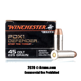 Image of Winchester 45 Long Colt Ammo - 20 Rounds of 225 Grain JHP Ammunition