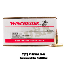 Image of Winchester USA 223 Ammo - 600 Rounds of 55 Grain FMJ Ammunition