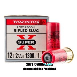 Image of Winchester Super-X Low Recoil 12 Gauge Ammo - 15 Rounds of 1 oz. HP Rifled Slug Shot Ammunition