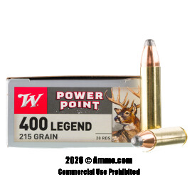 Image of Winchester Power-Point 400 Legend Ammo - 20 Rounds of 215 Grain SP Ammunition