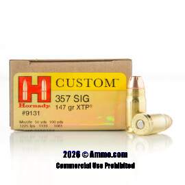 Image of Hornady 357 Sig Ammo - 200 Rounds of 147 Grain JHP Ammunition