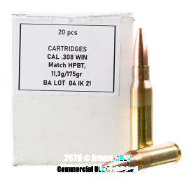Image of Igman 308 Win Ammo - 20 Rounds of 175 Grain HPBT Ammunition