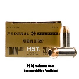 Image of Federal Personal Defense HST 10mm Ammo - 20 Rounds of 200 Grain JHP Ammunition