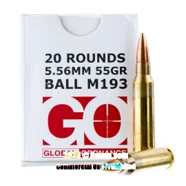 Image of Global Ordnance 5.56x45 Ammo - 1000 Rounds of 55 Grain FMJ M193 Ammunition