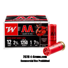 Image of Winchester AA 12 Gauge Ammo - 250 Rounds of 1 oz. #7-1/2 Shot Ammunition