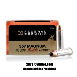 Federal Vital-Shok 357 Magnum Ammo - 20 Rounds of 180 Grain JHP Ammunition