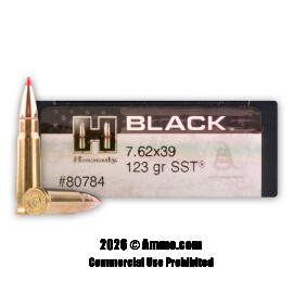 Image of Hornady BLACK 7.62x39 Ammo - 200 Rounds of 123 Grain SST Ammunition