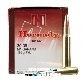 Image of Hornady M1 Garand 30-06 Ammo - 200 Rounds of 150 Grain FMJ Ammunition