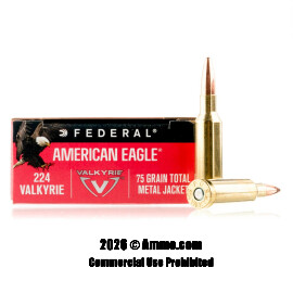 Image of Federal American Eagle 224 Valkyrie Ammo - 200 Rounds of 75 Grain TMJ Ammunition
