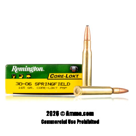 Image of Remington 30-06 Ammo - 20 Rounds of 165 Grain PSP Ammunition