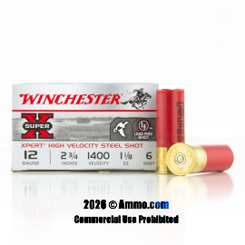 Image of Winchester 12 Gauge Ammo - 25 Rounds of 1-1/8 oz. #6 Shot (Steel) Ammunition