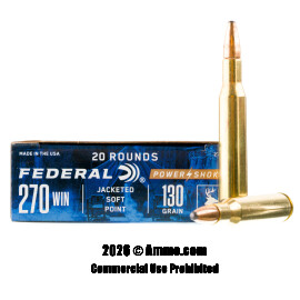 Federal 270 Win Ammo - 200 Rounds of 130 Grain SP Ammunition