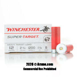 Image of Winchester Super Target 12 Gauge Ammo - 25 Rounds of #8 Shot Ammunition