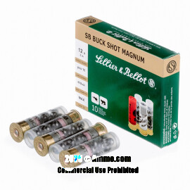 Image of Bulk 12 Gauge Ammo - 250 Rounds of Bulk 1-7/8 oz. #00 Buck Ammunition from Sellier and Bellot