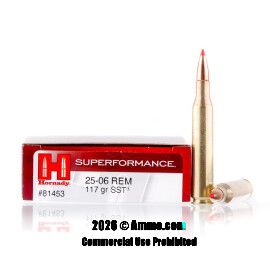 Image of Hornady Superformance 25-06 Ammo - 20 Rounds of 117 Grain SST Ammunition