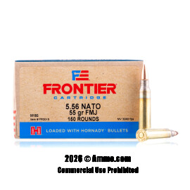 Image of Hornady Frontier 5.56x45 Ammo - 150 Rounds of 55 Grain FMJ M193 Ammunition