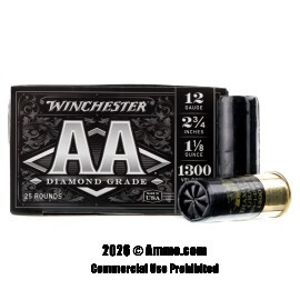 Image of Winchester AA Diamond Grade 12 Gauge Ammo - 25 Rounds of 1-1/8 oz. #7.5 Shot Ammunition