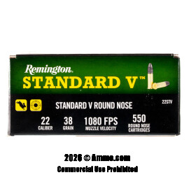 Image of Remington Standard V 22 LR Ammo - 6600 Rounds of 38 Grain LRN Ammunition