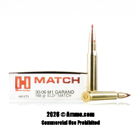 Image of Hornady Vintage Match 30-06 Ammo - 20 Rounds of 168 Grain ELD Match Ammunition