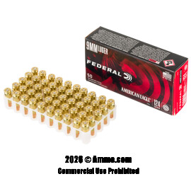 Image of Bulk 9mm Ammo - 1000 Rounds of Bulk 124 Grain FMJ Ammunition from Federal