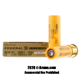 Image of Federal 20 Gauge Ammo - 5 Rounds of 3/4 oz. Rifled Slug Ammunition