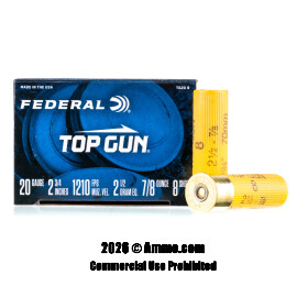 Image of Federal 20 Gauge Ammo - 25 Rounds of 7/8 oz. #8 Shot Ammunition