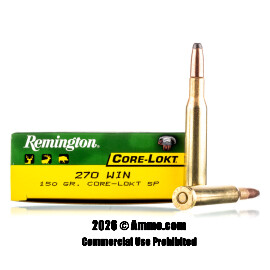 Remington 270 Win Ammo - 200 Rounds of 150 Grain SP Ammunition