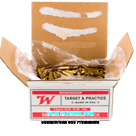 Image of Bulk 5.56x45 Ammo - 1000 Rounds of Bulk 55 Grain FMJ Ammunition from Winchester
