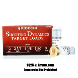 Image of Fiocchi 12 Gauge Ammo - 250 Rounds of 1-1/8 oz. #9 Shot Ammunition