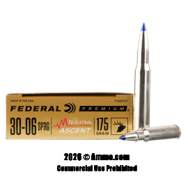 Image of Federal 30-06 Ammo - 20 Rounds of 175 Grain Terminal Ascent Ammunition