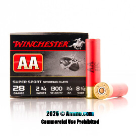 Image of Winchester AA 28 Gauge Ammo - 250 Rounds of 3/4 oz. #8-1/2 Shot Ammunition