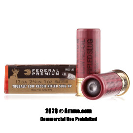 Federal 12 ga Ammo - 5 Rounds of 1 oz. Rifled Slug Ammunition