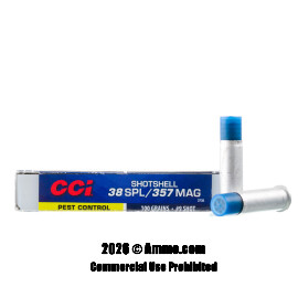 CCI 38 Special Ammo - 10 Rounds of 100 Grain #9 Shot Ammunition