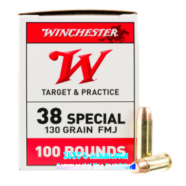 Image of Winchester 38 Special Ammo - 500 Rounds of 130 Grain FMJ Ammunition