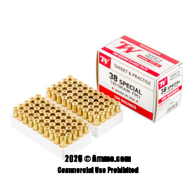Image of Bulk 38 Special Ammo - 500  Rounds of Bulk 130 Grain FMJ Ammunition from Winchester