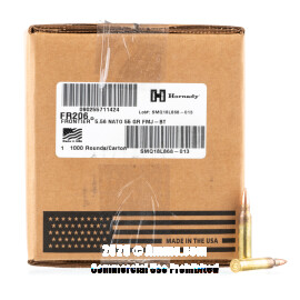 Image of Hornady Frontier 5.56x45 Ammo - 1000 Rounds of 55 Grain FMJ M193 Ammunition