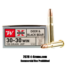 Image of Winchester Super-X 30-30 Ammo - 20 Rounds of 150 Grain JHP Ammunition