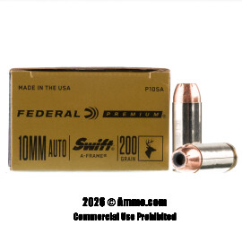 Image of Federal 10mm Ammo - 20 Rounds of 200 Grain A-Frame Ammunition
