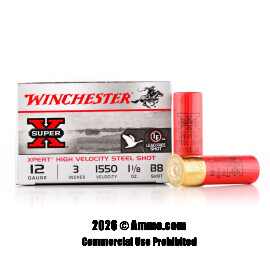Image of Winchester Super-X 12 Gauge Ammo - 25 Rounds of 3” 1-1/8 oz. BB Steel Shot Ammunition