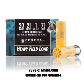 Image of Federal Game-Shok 20 Gauge Ammo - 25 Rounds of 2-3/4" 1 oz. #7-1/2 Shot Ammunition