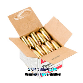 Image of Bulk 9mm Ammo - 1000 Rounds of Bulk 115 Grain FMJ Ammunition from Winchester