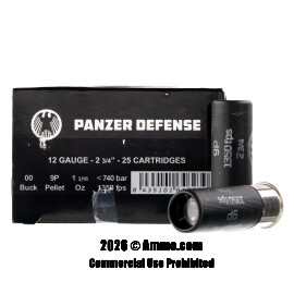 Image of Panzer Defense Lequian Special HV 12 Gauge Ammo - 25 Rounds of 00 Buck Ammunition