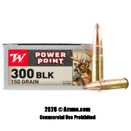 Image of Winchester Super-X 300 AAC Blackout Ammo - 20 Rounds of 150 Grain SP Ammunition